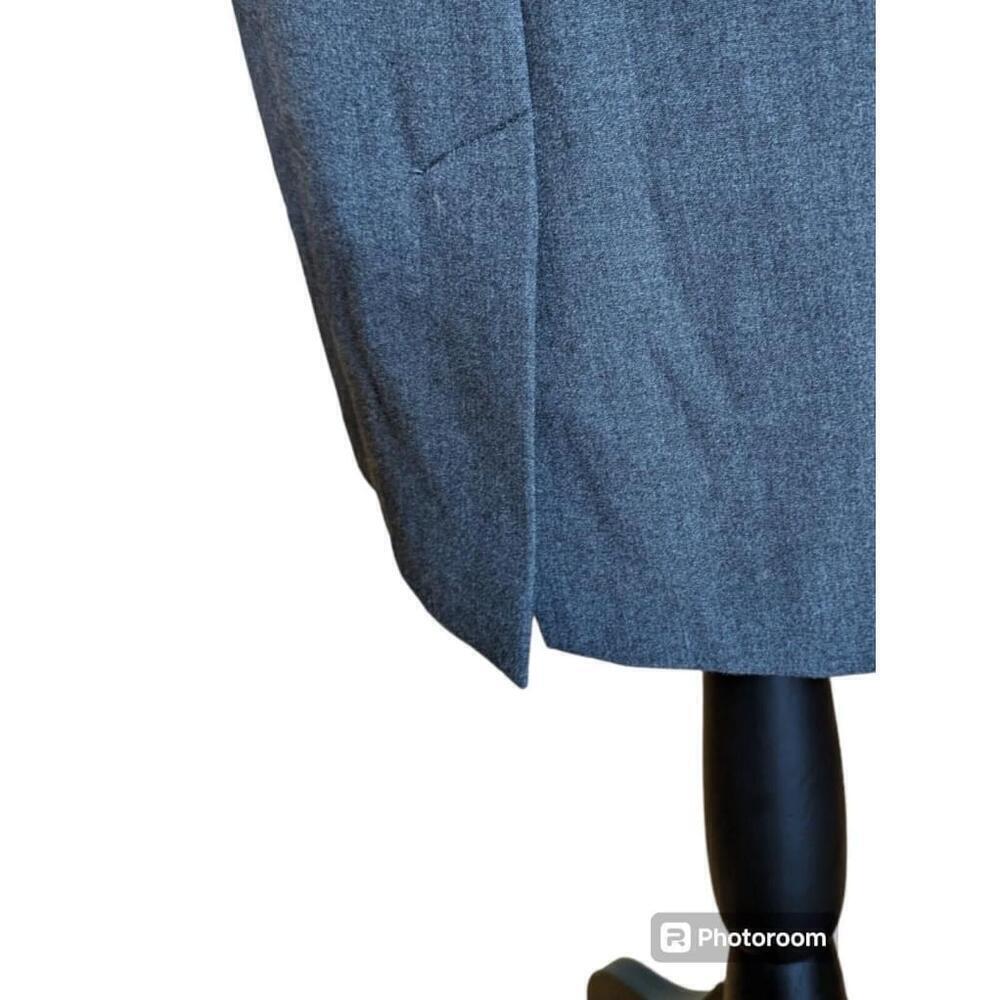 CALVIN KLEIN Solid Gray double Zipper Detail biz casual Lined Dress Size 6 - Picture 6 of 6